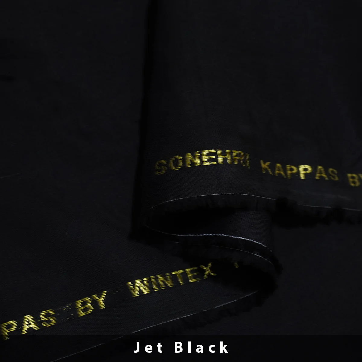 Jet Black - Luxury Soft Cotton - Men Unstitched